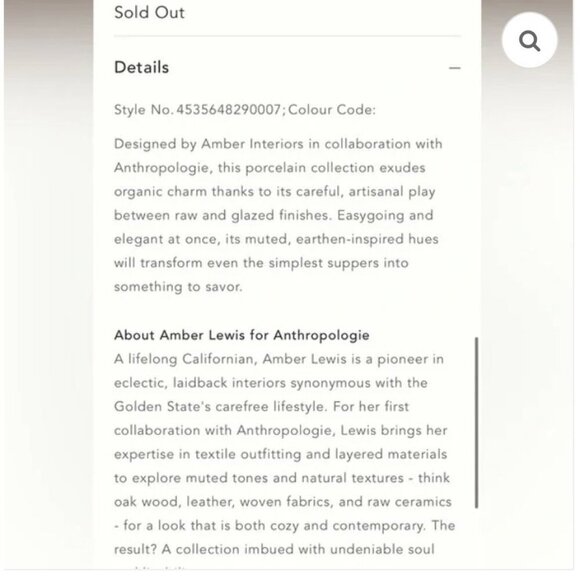 Amber Lewis Anthropologie Jayme Two-Tone Handled Porcelain Pitcher 125oz 10.25"H - Picture 10 of 11